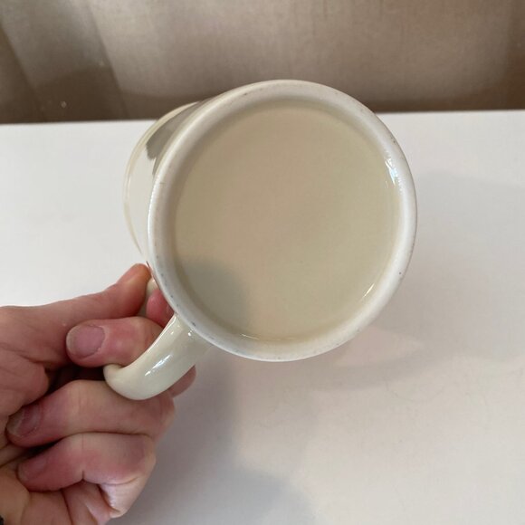 Vintage Vitro Beige Coffee Mug 3.5” Ceramic Retro Logo‎ Collectible - Picture 6 of 6